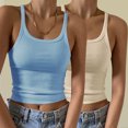 thumbnail image 2 of ameIAEA 2Pcs Women Tank Tops Sleeveless Ribbed Knit Slim Shirts Summer Going Out Tops 2024 Trendy, 2 of 6