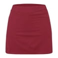 thumbnail image 4 of ZQUUVOU Girls Color Block Skort Faux 2 Piece A Line Tennis Skirts High Waist Loose Athletic Skirt Street Style Play Burgundy, 4 of 7