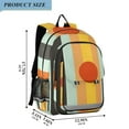 thumbnail image 2 of FORMRS School Backpack 17" Student Travel Bag with Laptop Compartment, Stripes and Circle, 2 of 7