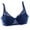 Dark Blue, variant on Breathable Lace Push Up Bra Underwire - Wire Free - Back Closure - Deep V-neck,32/34/36/38/40