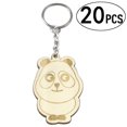 thumbnail image 3 of Panda Llavero de madera Dibujos animados Animal DIY espacios en blanco Artes y artesanía Accesorios Regalo creativo para bolsa de mochila Bolso 20 piezas Monstrate HA022506-00, 3 of 7
