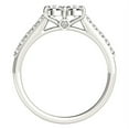 thumbnail image 2 of 14k White Gold Round Two Stone Diamond Ring (3/4 cttw) Size 4.5, 2 of 4
