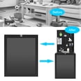 thumbnail image 6 of Giantex Folding Desk, Wall Mounted Fold Out Desk w/Storage Shelves & Hooks, Floating Corner Desk for Small Spaces, Black, 6 of 8