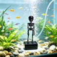thumbnail image 6 of Clearance Halloween Dancing Skeleton Aquarium Bubbler, Action Skeleton Aquarium Ornament, Fish Aquarium Decor, Air-Driven Moving Skeleton Fish Tank Bubbler Decoration for Fresh & Saltwater Aquariums, 6 of 9
