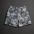thumbnail image 4 of Men's Floral Print Drawstring Waist Shorts Summer Vacation Shorts with Pockets Black 3XL, 4 of 6