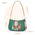 thumbnail image 3 of FORMRS Womens Shoulder Bag with Chain Strap Clutch Purse Cute Tote Handbag, Cute Christmas Pattern, 3 of 7