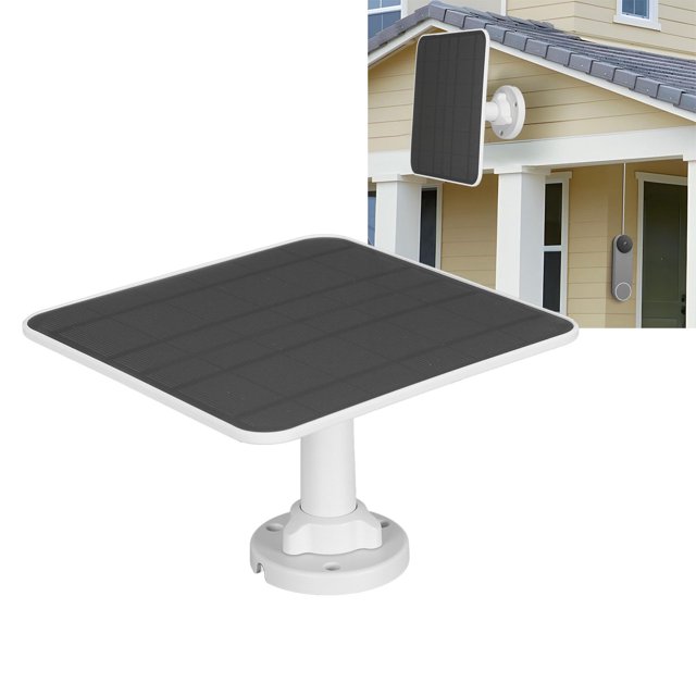 12W Solar Panel for Pro 3 Pro 4 Ultra 2 Go 2 Camera, Video Doorbell Power Supply for Spotlight Camera Battery with 9.8ft Charger Cable, 360Adjustable Mount Solar Battery