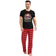 thumbnail image 2 of Matching Family Christmas Pajamas, Short Sleeve Top And Buffalo Plaid Pants Set, Christmas Memories Together, Soft Loungewear for Christmas Morning, Family Sleepwear for Xmas Eve, 2 of 4