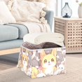 thumbnail image 5 of Cute Big Eyes Dog Large Storage Bins with Linen Collapsible Lid Storage Box 16.7 x 12.6 x 11.8in, 5 of 7