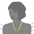 thumbnail image 3 of 14k Yellow Solid Gold Figaro Chain Necklace, 7.0mm, 20", 3 of 3