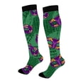 thumbnail image 4 of LSQii Fun Socks for Women Cozy Breathable Printed Cotton Knitted Fashion Novelty Crazy Mid Calf Sports Socks Gifts Carnival Hot Pink, 4 of 4