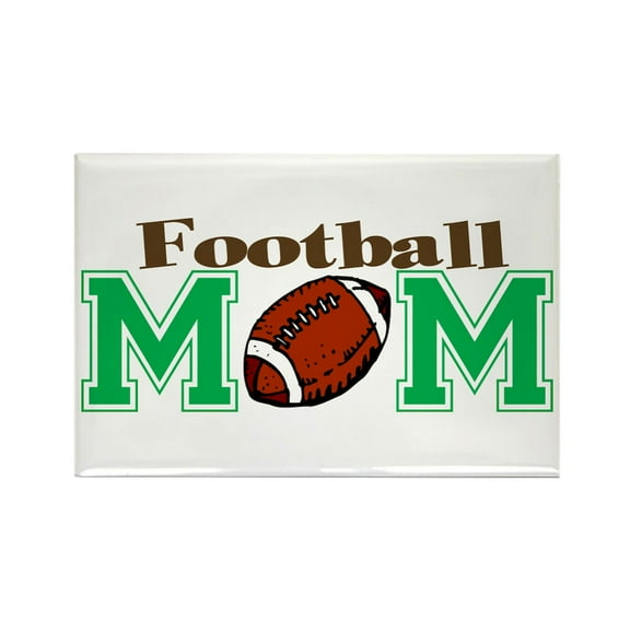 CafePress - Football Mom - Rectangle Magnet, 2"x3" Refrigerator Magnet