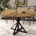 thumbnail image 1 of Bingirl 47 - Inch Round Dining Table for 4 People with Sturdy Metal Pedestal, 1 of 7
