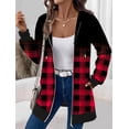 thumbnail image 3 of Zeagoo Women's Zip Up Hoodies Long Fleece Tunic Sweatshirts Casual Oversized Fall Coats Trendy Winter Hoodie, 3 of 5
