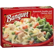 Banquet: Noodles, Chicken and Vegetables In A Home-Style Gravy W/Green Beans Meal, 11 oz