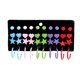 thumbnail image 1 of Kit de pendientes con forma de C, juego de pendientes para mujer, 4 diseños de moda, 20 pares, 1 of 5