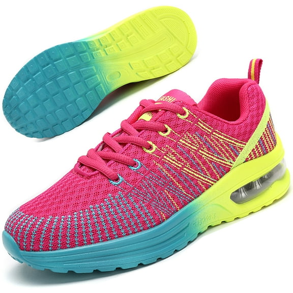 YYTLCH Women's Air Cushion Sneaker Breathable Running Shoes Athletic Sport Gym Jogging Shoes Lightweight