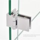 thumbnail image 3 of 4 bisagras para puerta de vidrio, bisagras de clip para muebles de cocina, vitrina, ducha, soporte de cobre de 90 grados para puerta de armario, ángulo abierto, 3 of 4