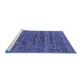 thumbnail image 2 of Ahgly Company Machine Washable Indoor Rectangle Oriental Blue Industrial Area Rugs, 8' x 12', 2 of 4