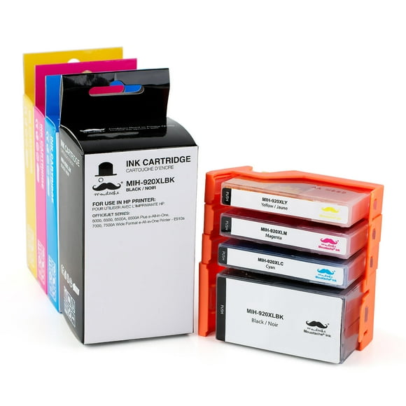 Compatible HP 920XL Ink Cartridge BK/C/M/Y Ink Cartridge for OfficeJet 6000/ 6500/ 6500A/ 6500A Plus e-All-in-One/ 7000/ 7500A Wide Format e-All-in-One Printer - E910a