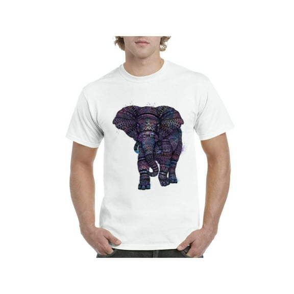 Men's T-Shirt Short Sleeve - Elephant