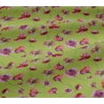 thumbnail image 5 of oneOone Viscose Jersey Lime Fabric Flower Watercolor Dress Material Fabric Print Fabric By The Yard 60 Inch Wide, 5 of 5