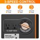 thumbnail image 4 of Ventilador portátil Puligoth de alta velocidad, 3 velocidades, color naranja, 4 of 7