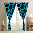 thumbnail image 4 of Erosebridal Cow Print Curtains Kawaii Farm Animal Blackout Curtains, Black Blue Curtains & Drapes Highland Cattle Bull Skin Bedroom Curtains, Hair Skin Window Treatments, 4 of 6