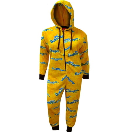 NESTLE Butterfinger Candy Plush One Piece Pajamas