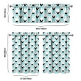 thumbnail image 6 of Kitchen Curtains 36 Inch Short - 3 Panel Set with Cute Cat Paw Pattern, Rod Pocket Window Curtain, 100% Polyester for Pet Lovers Farmhouse, Cafe, Kitchen, Bedroom, Easy Wash, 6 of 6
