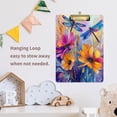 thumbnail image 6 of Acrylic Writing Board Silver 12.5*9 Inch Clipboards Transparent Acrylic Material Suitable For Office Classroom Teachers Fashion Bloggers Stationery Enthusiasts Blue Dragonfly, 6 of 9