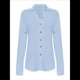 thumbnail image 1 of Camisas de Mujer con Botones, Larga, Cuello en V, Blusas Informales de Trabajo, Blusas de Moda para Otoño 2025 Azul XXL, 1 of 8