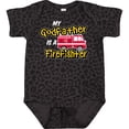 thumbnail image 3 of Inktastic My Godfather is a Firefighter with Fire Truck Boys or Girls Baby Bodysuit, 3 of 5