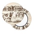 thumbnail image 2 of Balery Cows On The Farm Velvet Round Bar Chair Cushion Cover Adjustable, Protects From Scratches And Stains, Soft & Washable Ideal For Wooden And Metal Stools - 12 Inch, 2 of 7