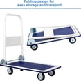 thumbnail image 3 of 10 330lbs Platform Cart Dolly Folding Foldable Moving Warehouse Push Hand Truck, 3 of 6