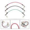 thumbnail image 3 of unbranded 3Ud Cable De Para Guitarra Con Cubierta De Nylon Resistente Y Conexión 6.35mm Macho A Macho, 3 of 8