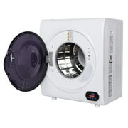 KAPAS Compact Laundry Clothes Dryer 2.6 cu.ft, 9 lbs Stainless Steel, Four-Function Portable Dryer
