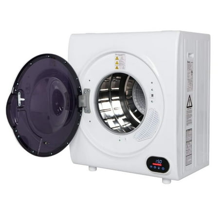 KAPAS Compact Laundry Clothes Dryer 2.6 cu.ft, 9 lbs Stainless Steel, Four-Function Portable Dryer