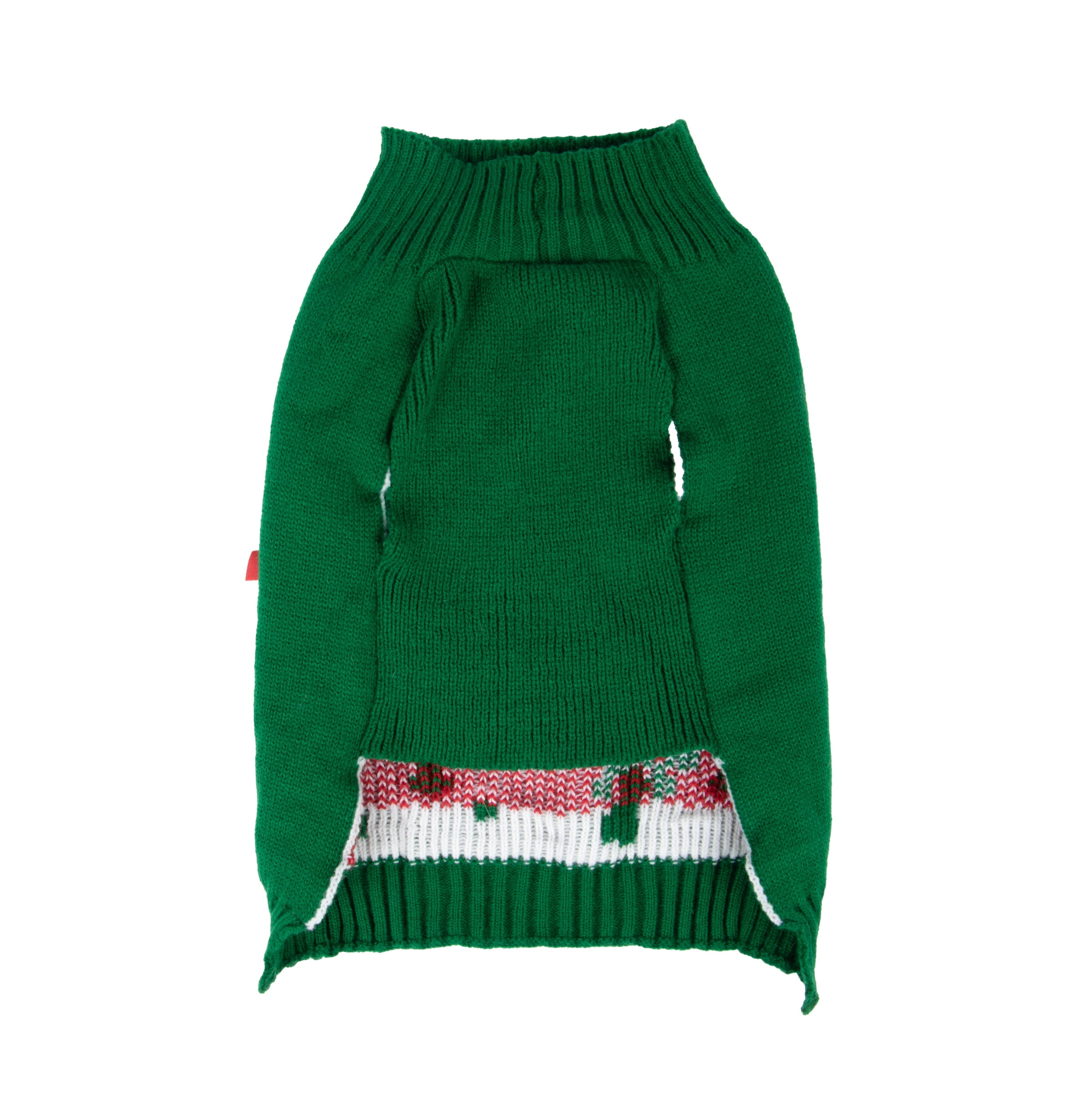 Vibrant Life, Holiday Dog Clothes, Bone Dog or Cat Sweater, Green, XXS