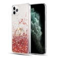thumbnail image 1 of Kaleidio Case For iPhone 13 Pro Max (6.7") [Waterfall Quicksand] TPU Slim Gel [Ring Stand] Hybrid Skin Cover [Liquid Glitter Red], 1 of 6