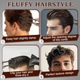 thumbnail image 3 of DUAIU Texture Comb Set for Volumizing & Styling,Wide Tooth Comb for Curly Hair Men & Women, Anti-Frizz Root Lifting Styling Tool (Black), 3 of 8