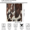 thumbnail image 3 of Cowhide Window Curtains, Brown Cow Print Farm Animal Fur Skin Blackout Window Drapes Western Cowboy Farmhouse Window Treatments Living Room Bedroom Decor 2 Panels Set55x63 Inch, 3 of 6