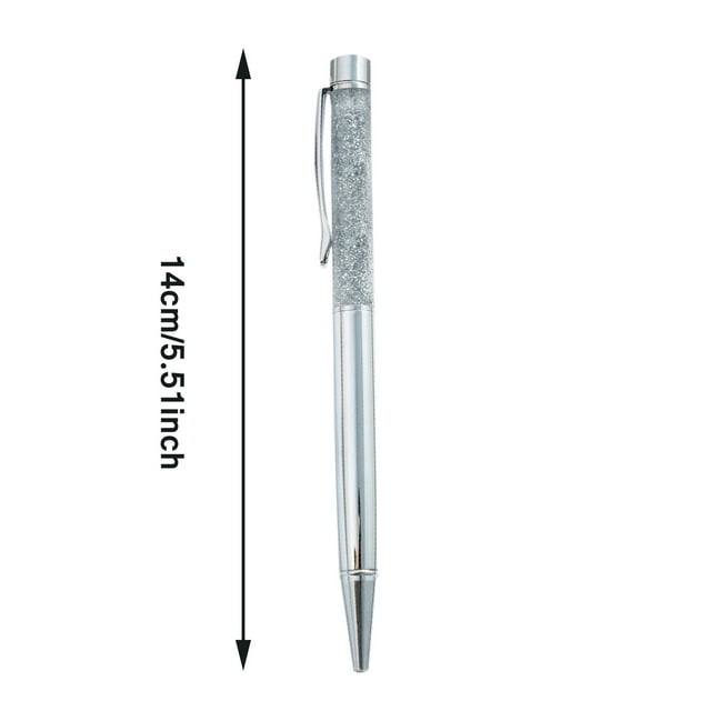 JJKBVCLO Gold Powder Press Ballpoint Pen Press Pen Work Teacher Student Stationery Ballpoint Pen Multi Color Press Pen 1ML Features:
