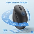 thumbnail image 4 of PHILIPS Bluetooth Keyboard and Mouse Combo - Bluetooth 2.4Ghz Wireless Keyboard and Mouse,Ergonomic Design with Palm Rest,3-Device Connectivity, 5 DP, 4 of 8