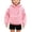 Pink, variant on Kids Fleece Hoodie Pullover with Kangaroo Pocket Soft Plush Long Sleeve Sweatshirt for Boys and Girls Cozy Warm Wearable Top