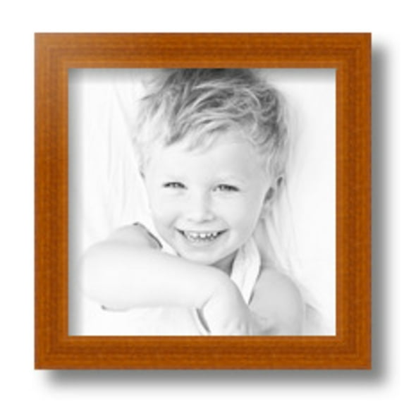 ArtToFrames 8" x 8" Honey Picture Frame, 8x8 inch Brown Wood Poster Frame (WOM-4093), 1 Pack