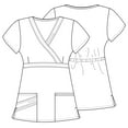 thumbnail image 4 of Cherokee Luxe Women's Scrubs Top Mock Wrap 1841, 4 of 4