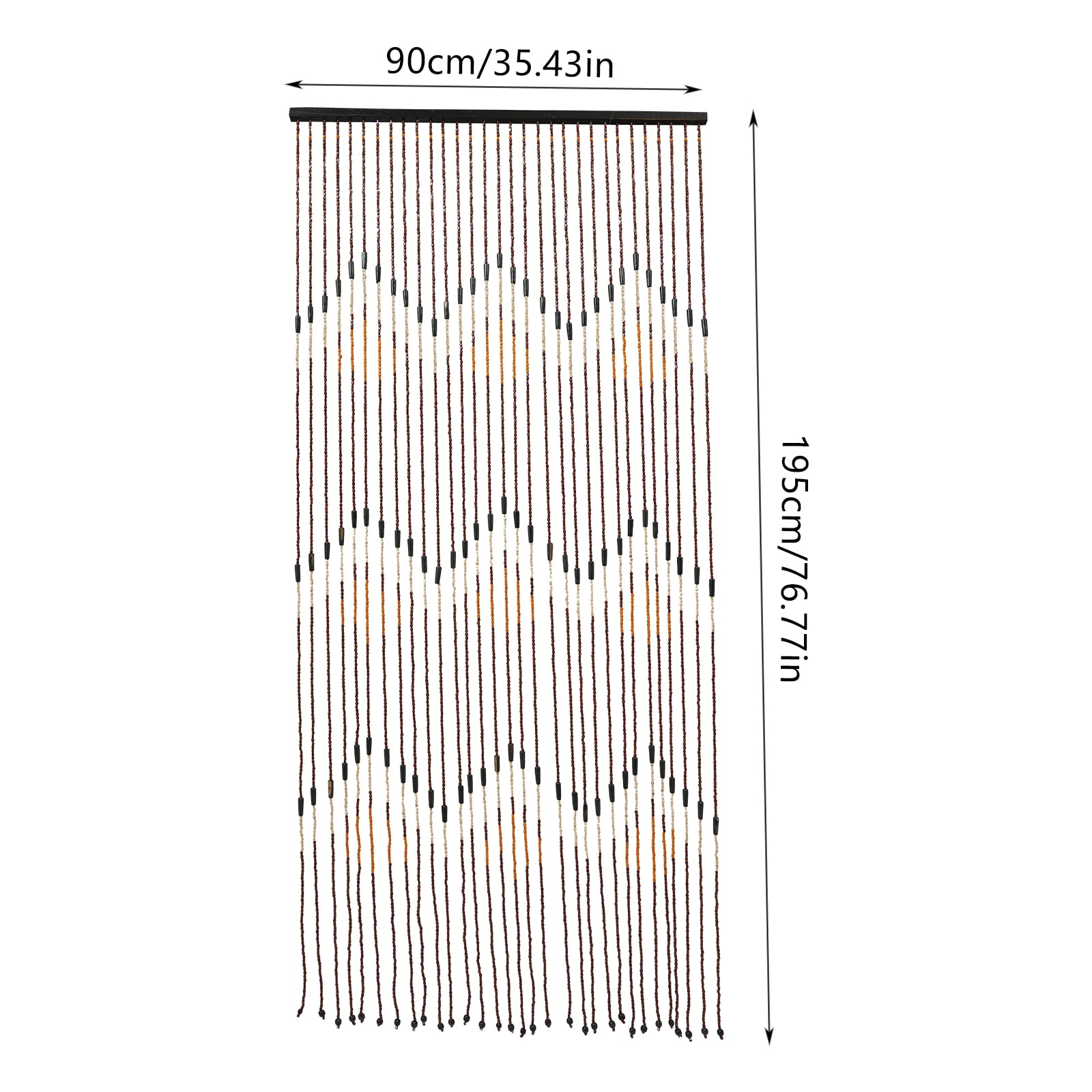 Door Beaded Curtain, Colorful Bamboo Wood Beaded Curtain, Handmade Doorway Bead String Curtain