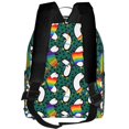 thumbnail image 3 of Zufioo Lgbt Penguin Print Fashion Large Capacity Backpack, Zippered Multi-compartment Travel Work Campus Lightweight Backpack, Unisex, 3 of 5