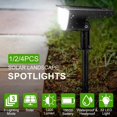 thumbnail image 3 of LITOM 32-LED Spotlights Solar Landscape Lights Outdoor Garden Pathway Lamp Waterproof, 3 of 12
